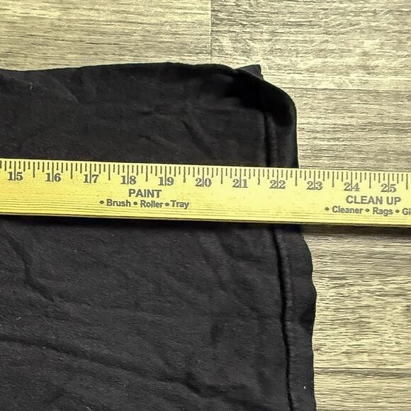 VANS Off The Wall Distressed Logo T-Shirt Black Teal Yellow Graphic Skate Tee - Picture 4 of 5